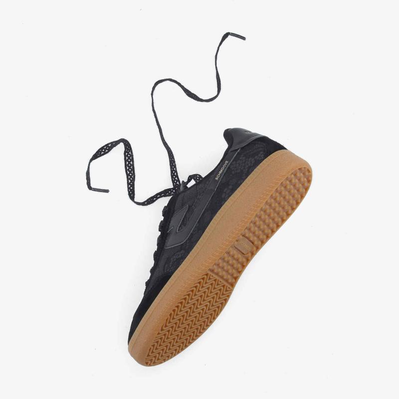 SHEFFIELD JOGGER W - DENTELLE/SUEDE - NOIR
